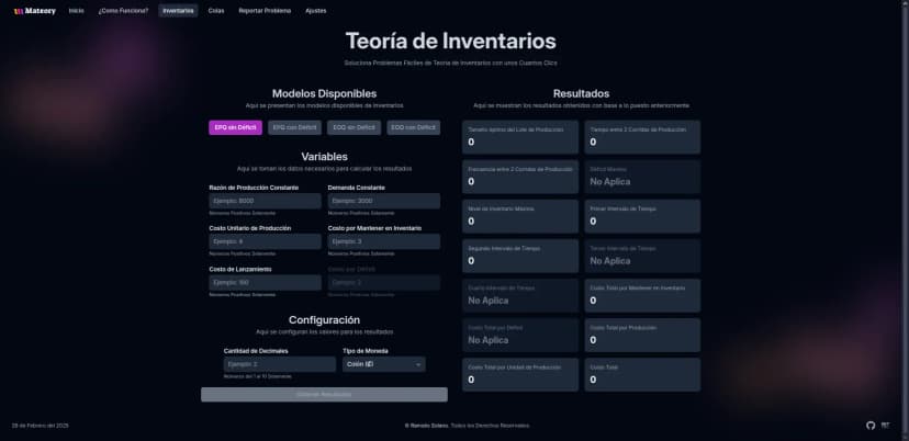 mateory Proyect Image